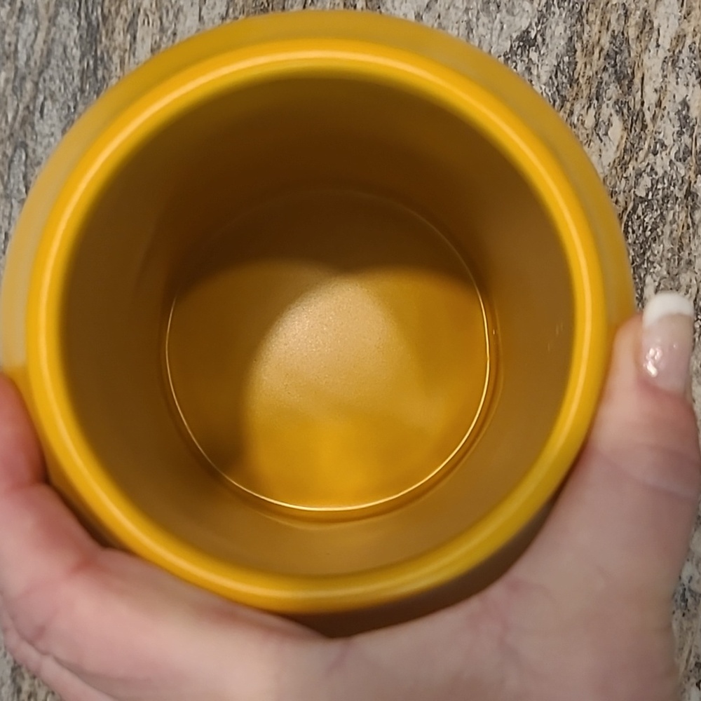 Rae Dunn Oh My Gourd Tall Canister Mustard Color - Picture 9 of 13